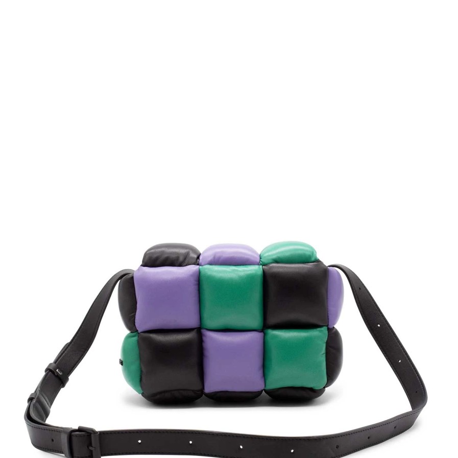 Women VIC MATIE | Nicolepurple/Black/Green Square Crossbody Bag