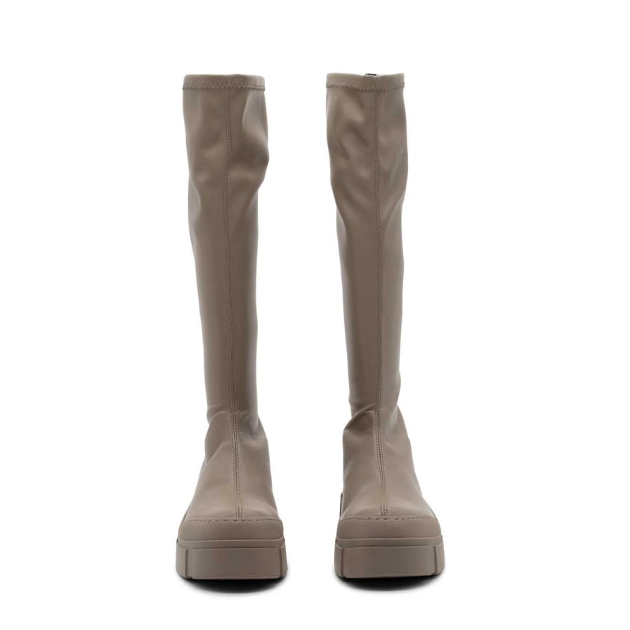 Women VIC MATIE | Roccia Dove-Grey Faux Leather Boots