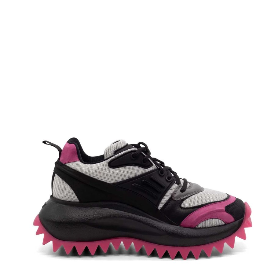 Women VIC MATIE | Black/Fuchsia/Grey Running Shoes