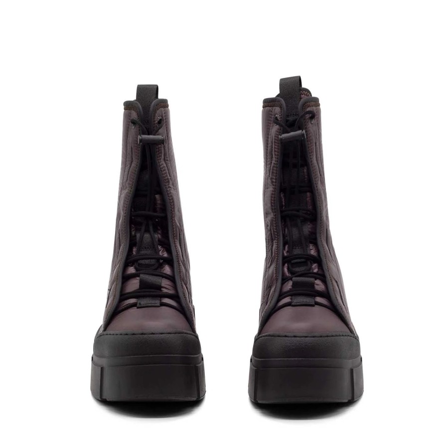 Women VIC MATIE | Roccia Dark Brown/Black Combat Boots