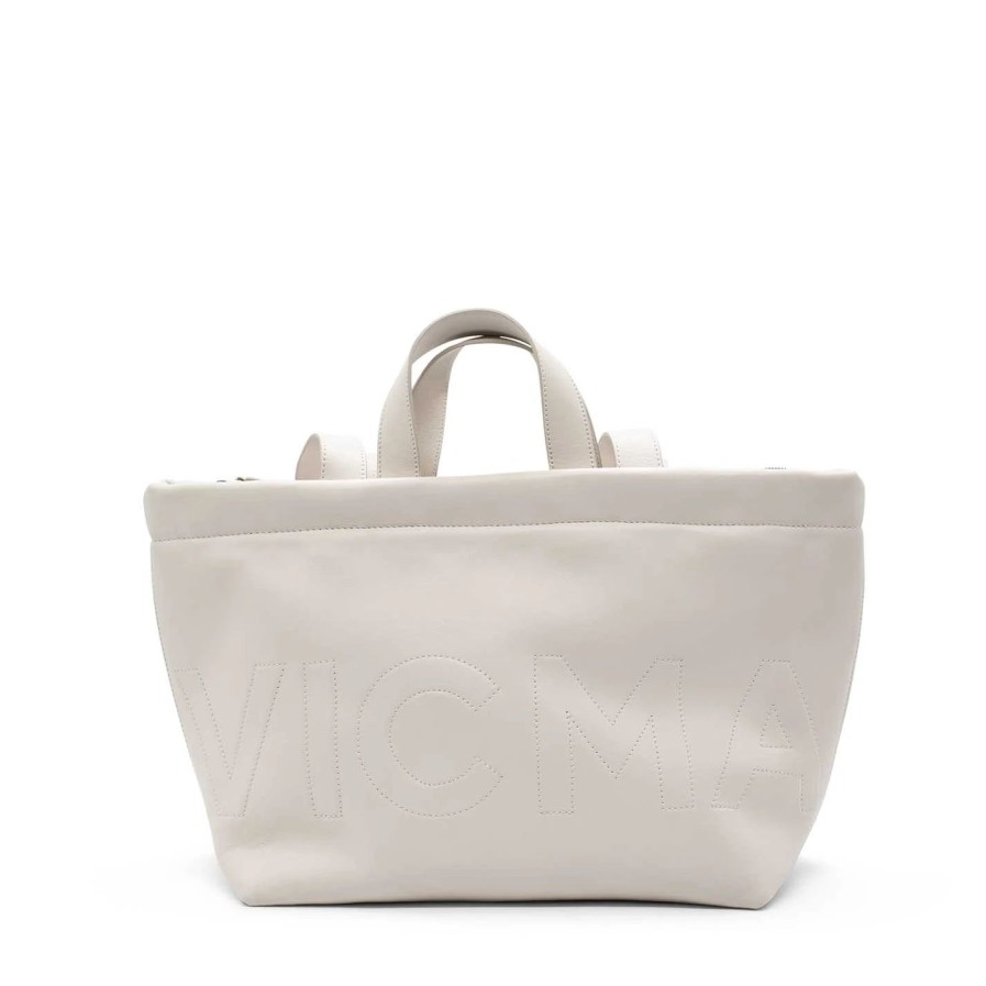 Women VIC MATIE | Genalarge Ivory Shopper Bag