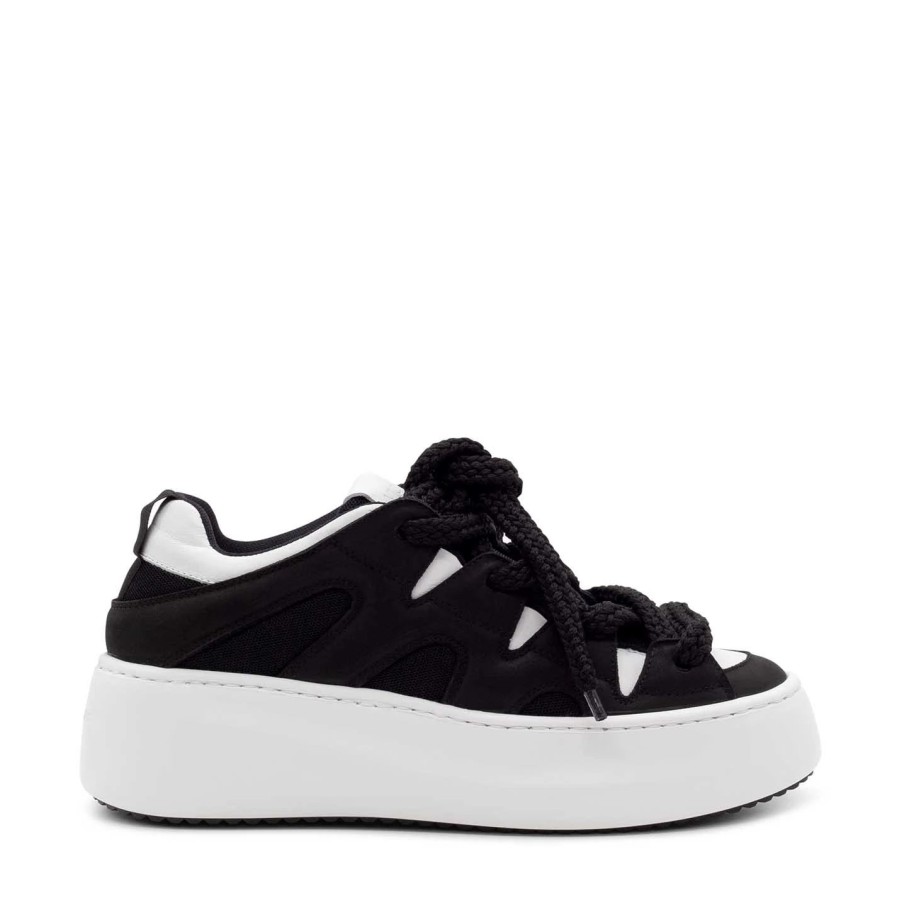 Women VIC MATIE | Wave Black/White Shoes