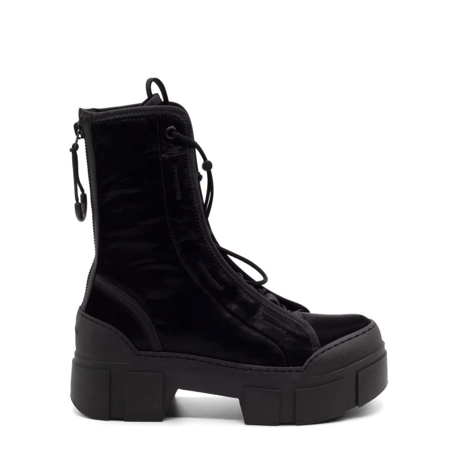 Women VIC MATIE | Roccia Black Combat Boots