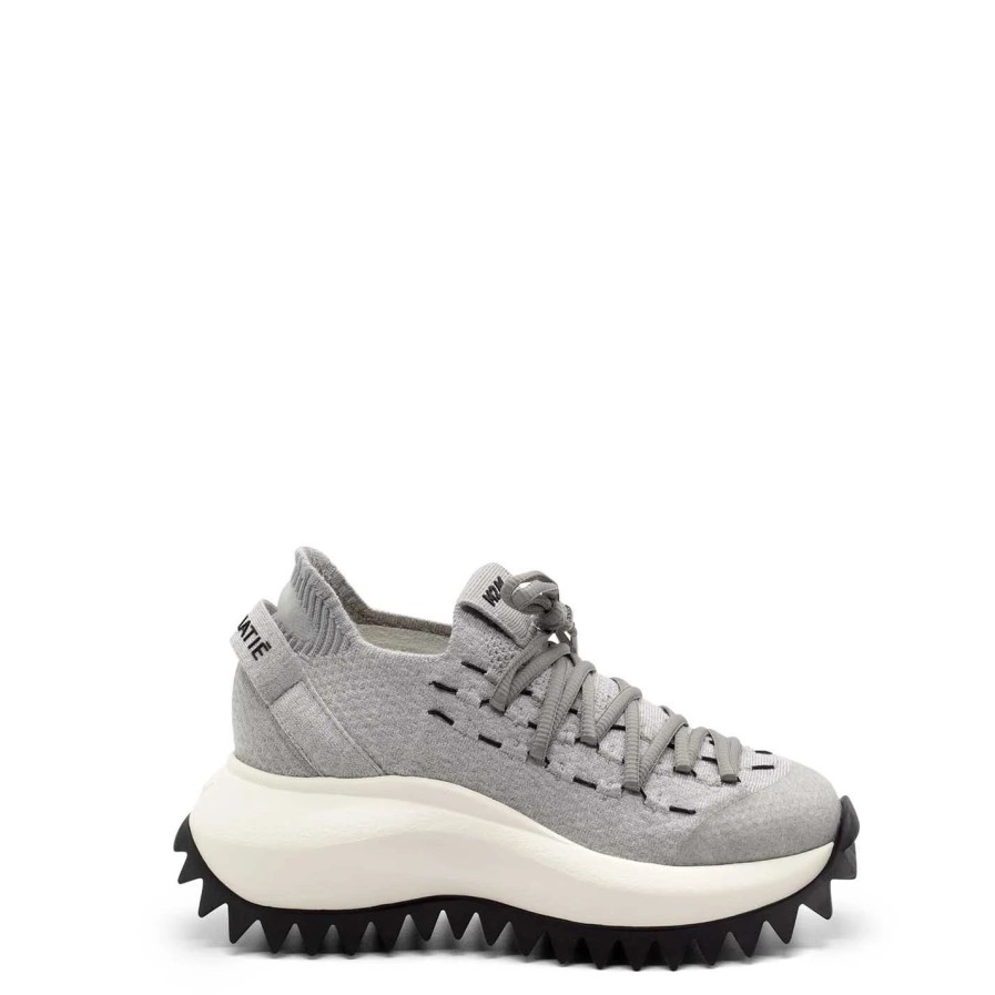 Women VIC MATIE | Knit Grey Running Shoes