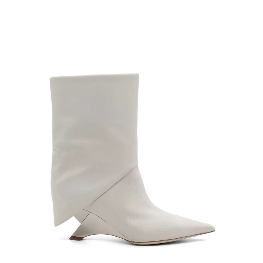 Women VIC MATIE | Swan Ivory Tube Ankle Boots