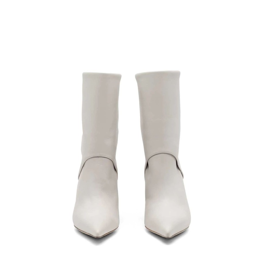 Women VIC MATIE | Swan Ivory Tube Ankle Boots