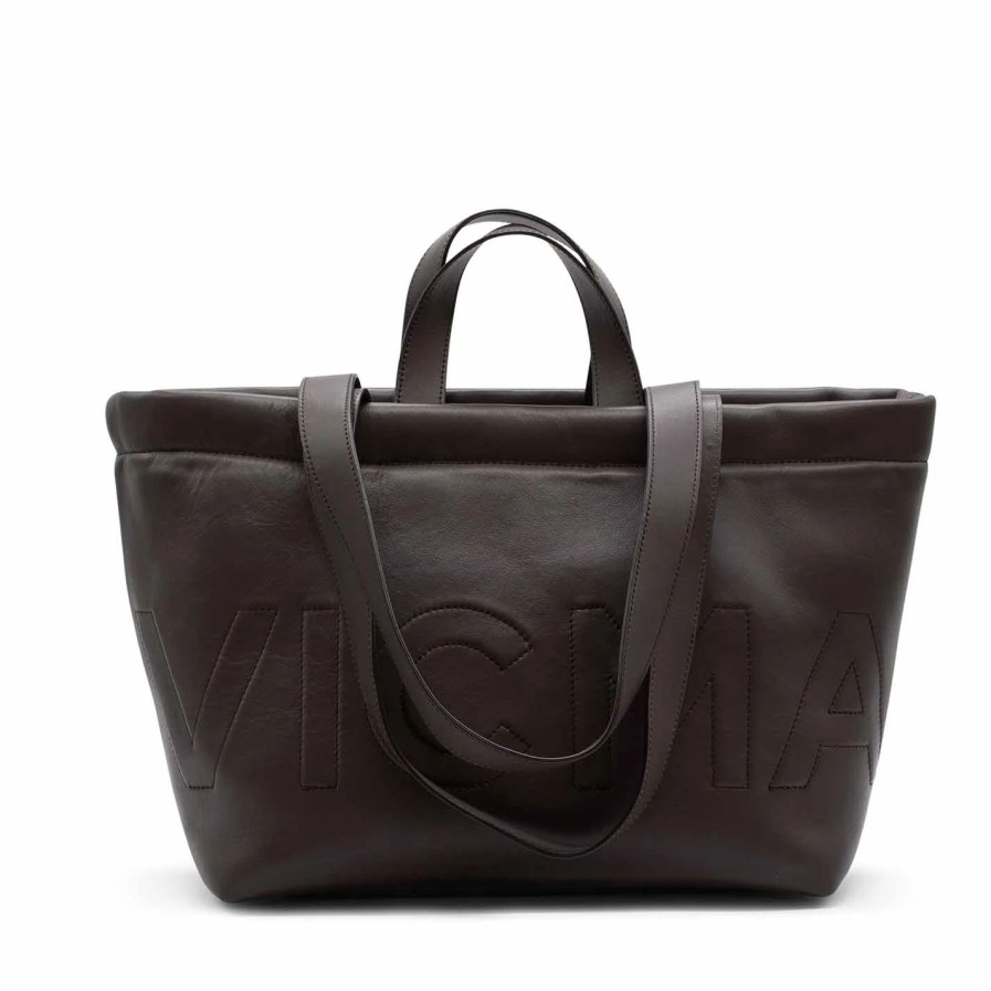 Women VIC MATIE | Genalarge Dark Brown Shopper Bag