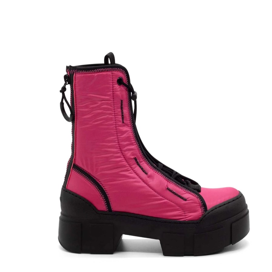 Women VIC MATIE | Roccia Fuchsia/Black Combat Boots