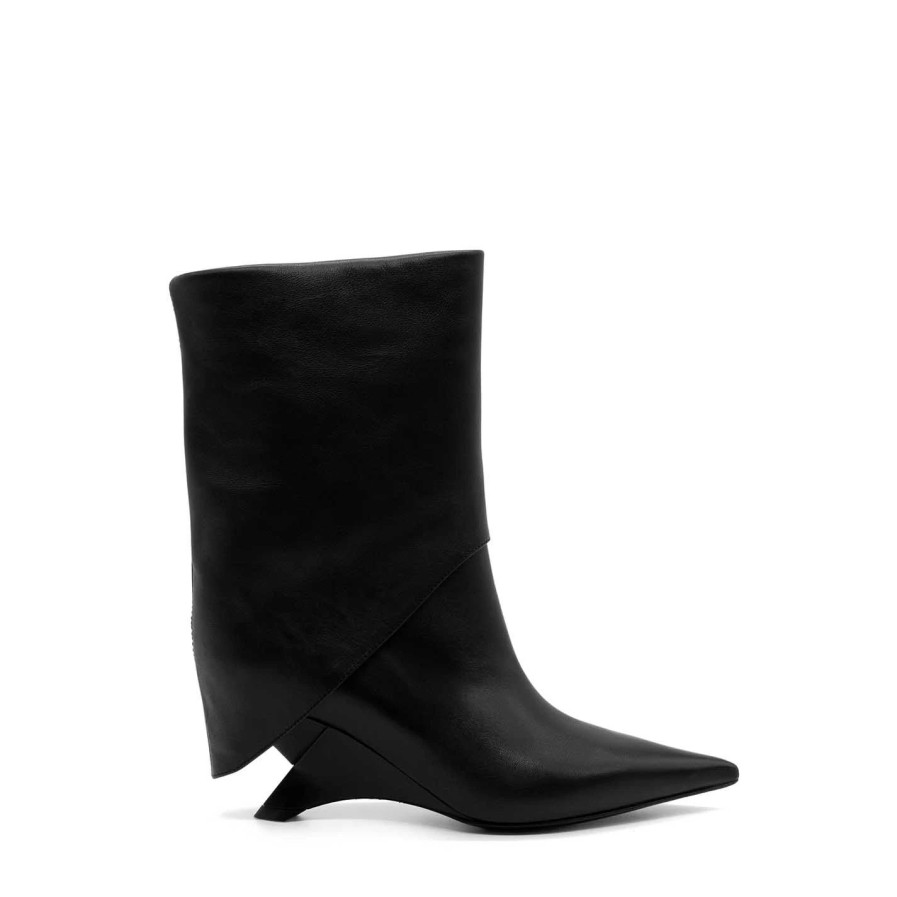 Women VIC MATIE | Swan Black Tube Ankle Boots