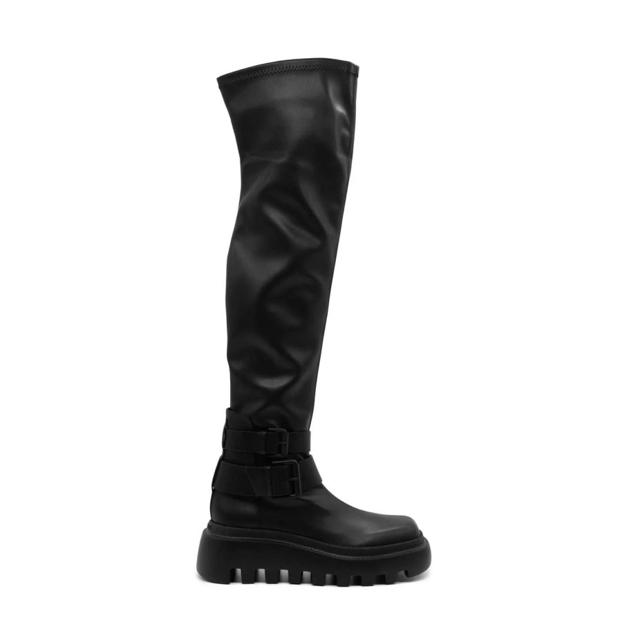 Women VIC MATIE | Gear Black Thigh-High Boots