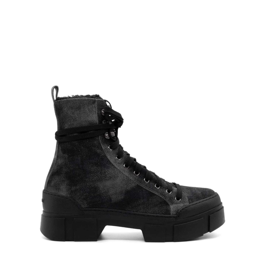 Men VIC MATIE | Men'S Roccia Anthracite Combat Boots