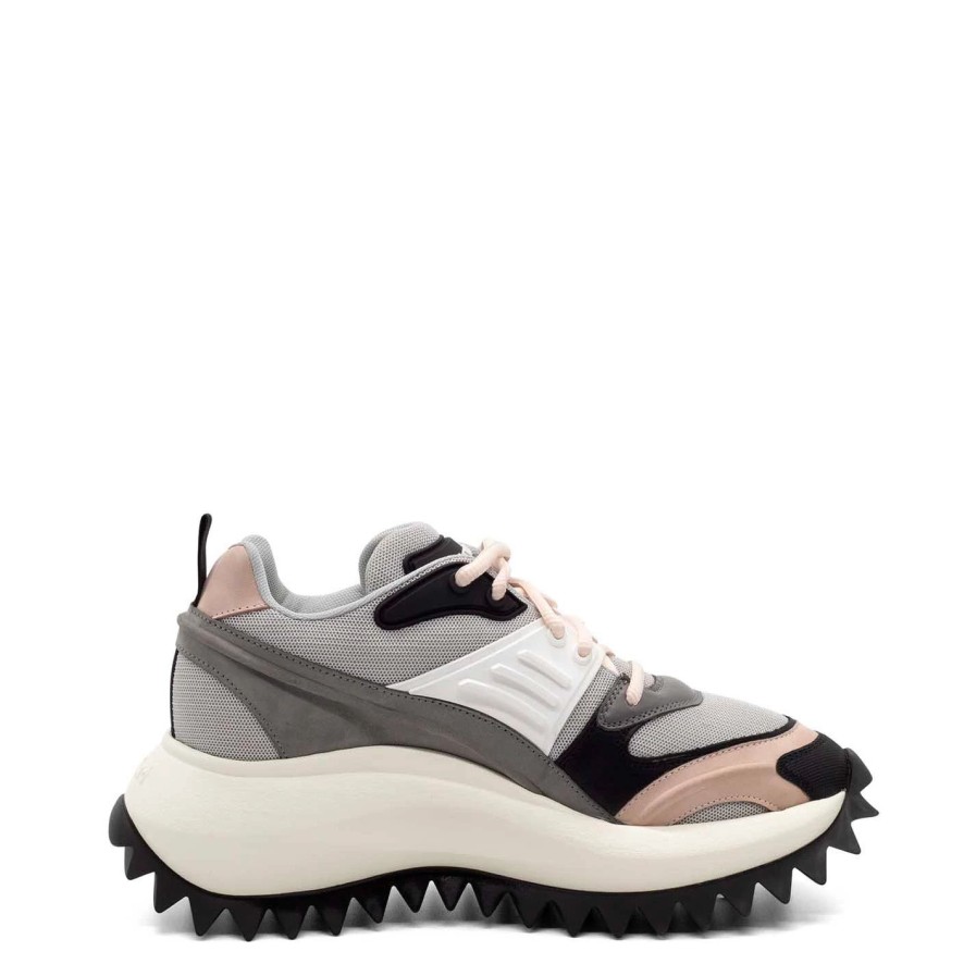 Women VIC MATIE | Grey/Pink/Black Running Shoes