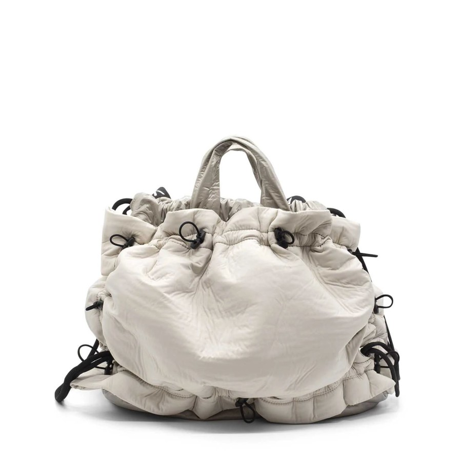 Women VIC MATIE | Pennysand-Yellow/Dove-Grey Shopper Bag With Drawstring