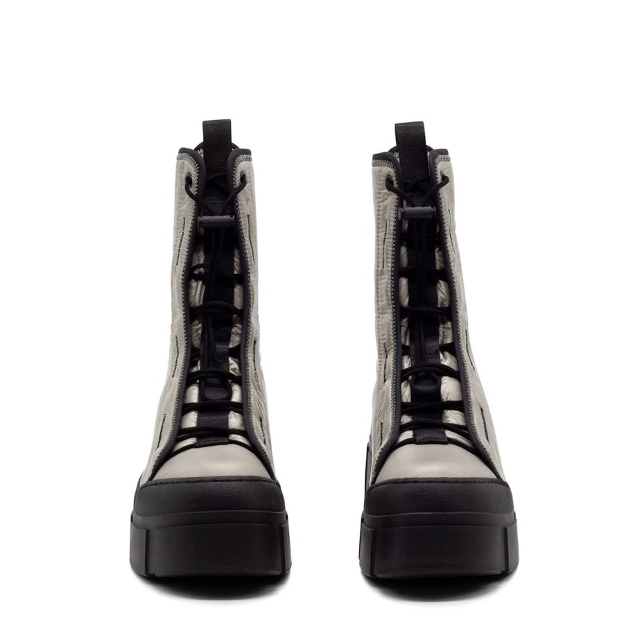 Women VIC MATIE | Roccia Dove-Grey/Black Combat Boots