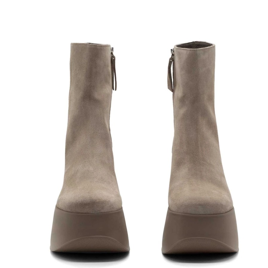 Women VIC MATIE | Yoko Minimalist Powder-Pink Ankle Boots