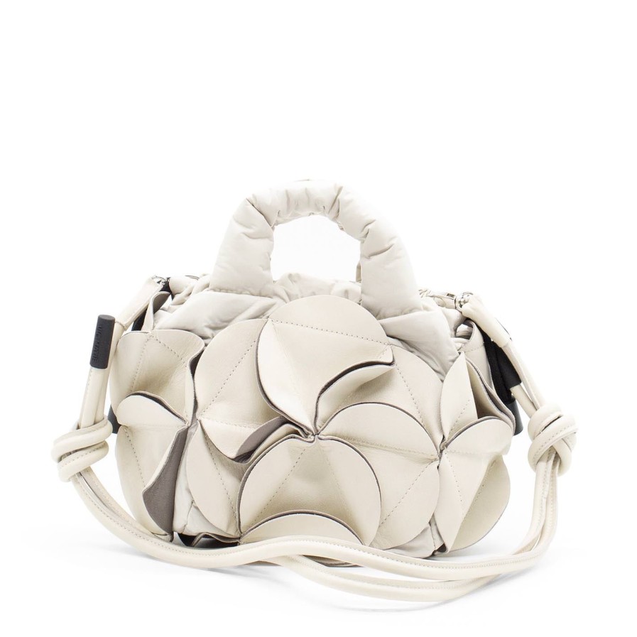 Women VIC MATIE | Rosa Smallmini Ivory/Dove-Grey Petal Bag