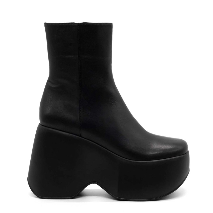 Women VIC MATIE | Yoko Minimalist Black Ankle Boots