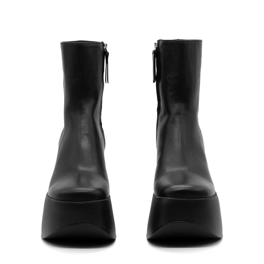 Women VIC MATIE | Yoko Minimalist Black Ankle Boots