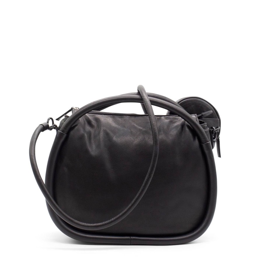 Women VIC MATIE | Alma Biglarge Black Bag With Piping