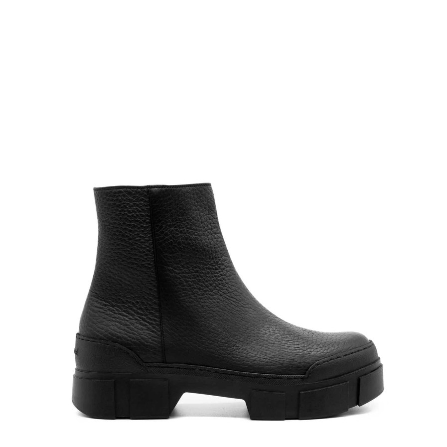 Men VIC MATIE | Men'S Roccia Black Leather Ankle Boots