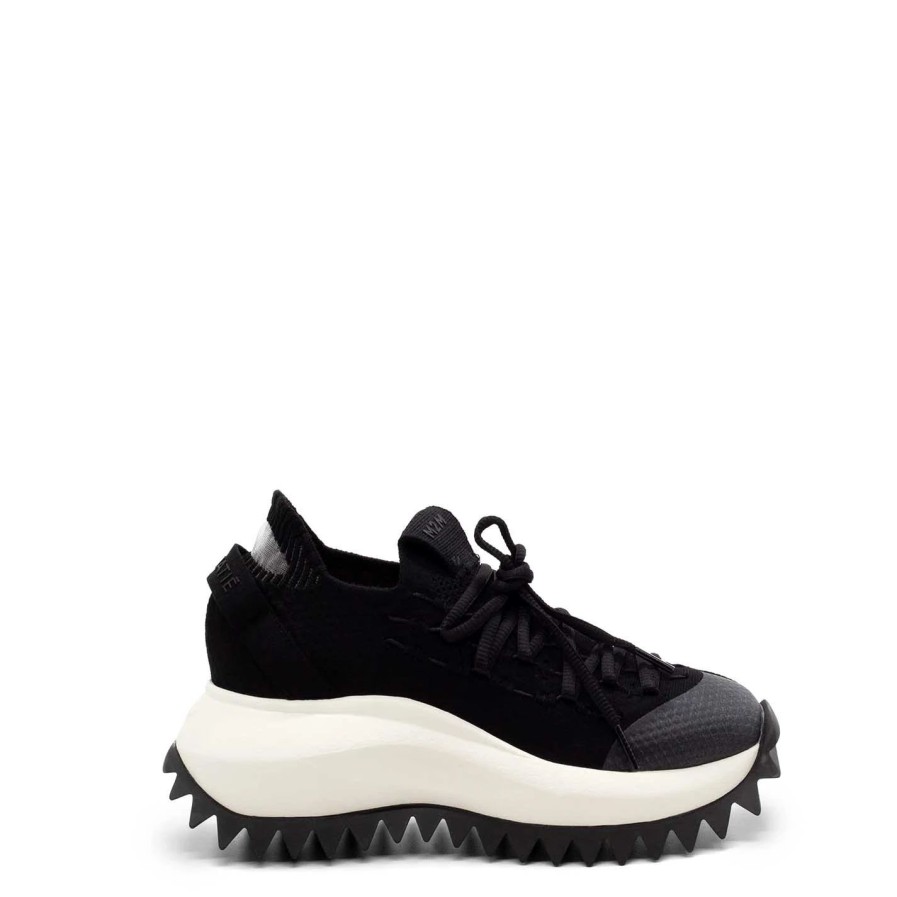 Women VIC MATIE | Knit Black Running Shoes