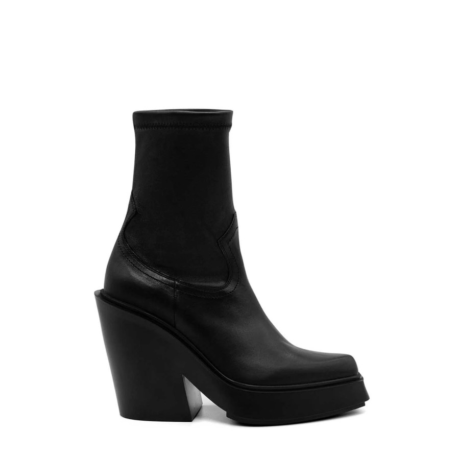 Women VIC MATIE | Tetrix Black Stretchy Ankle Boots