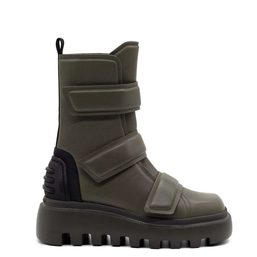 Women VIC MATIE | Gear Khaki Combat Boots With Straps