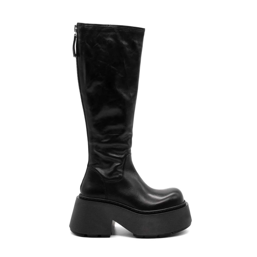 Women VIC MATIE | Stripy Black Boots