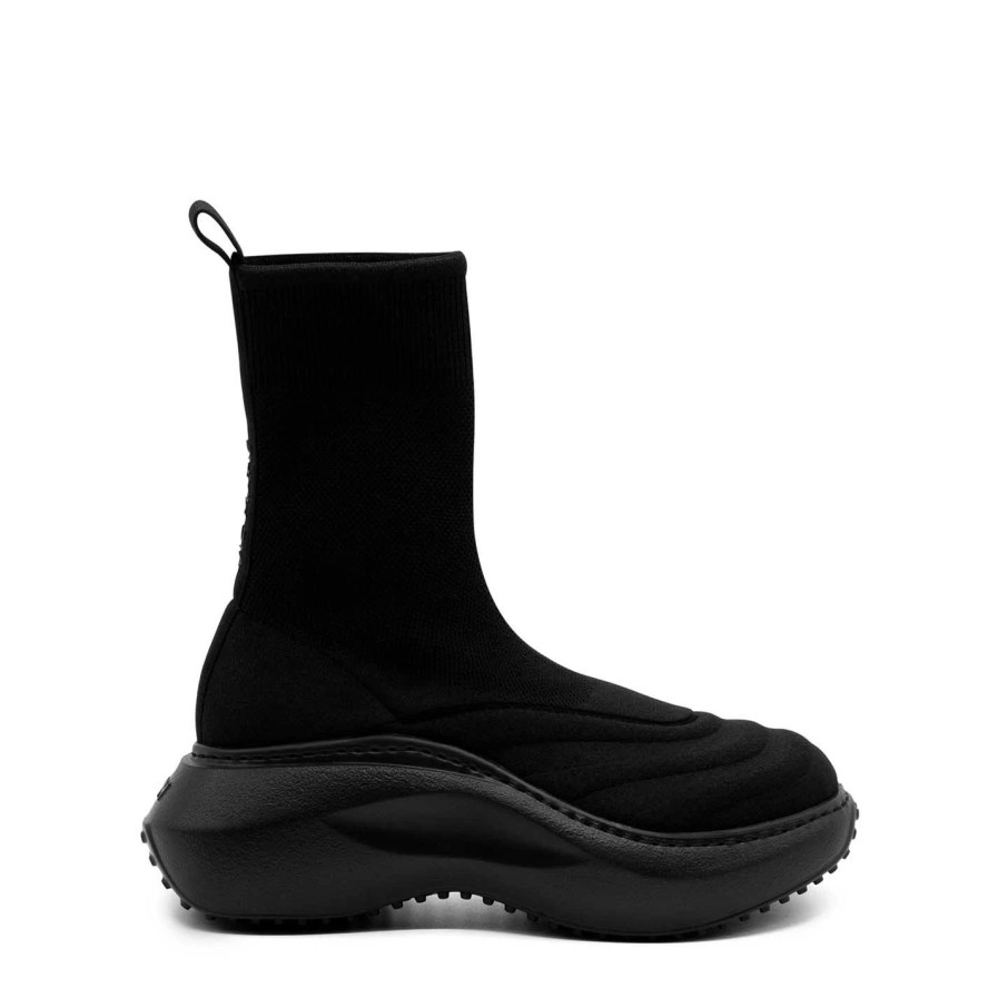 Women VIC MATIE | Knit Black Ankle Boots