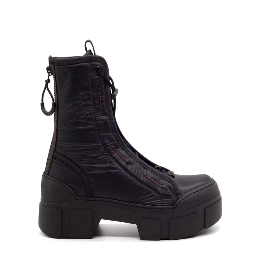 Women VIC MATIE | Roccia Black/Purple Combat Boots