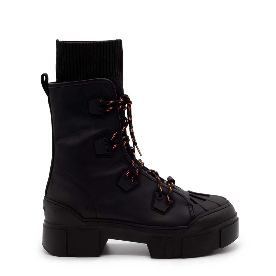 Women VIC MATIE | Roccia Black Trekking Combat Boots