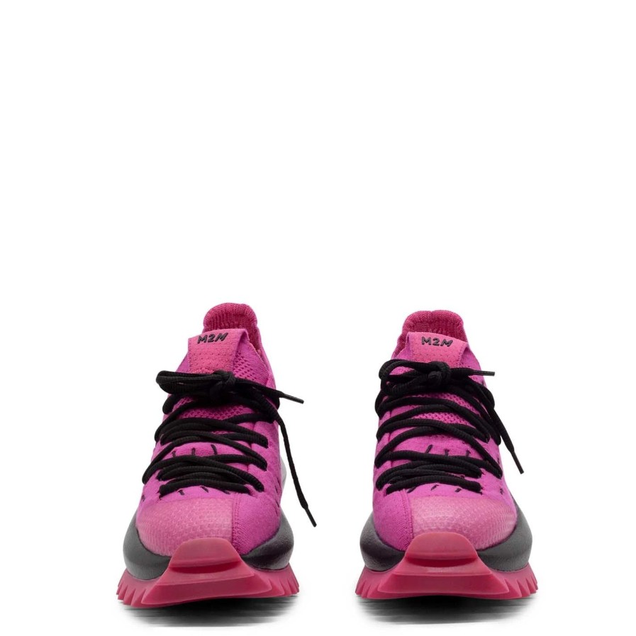 Women VIC MATIE | Knit Fuchsia Running Shoes